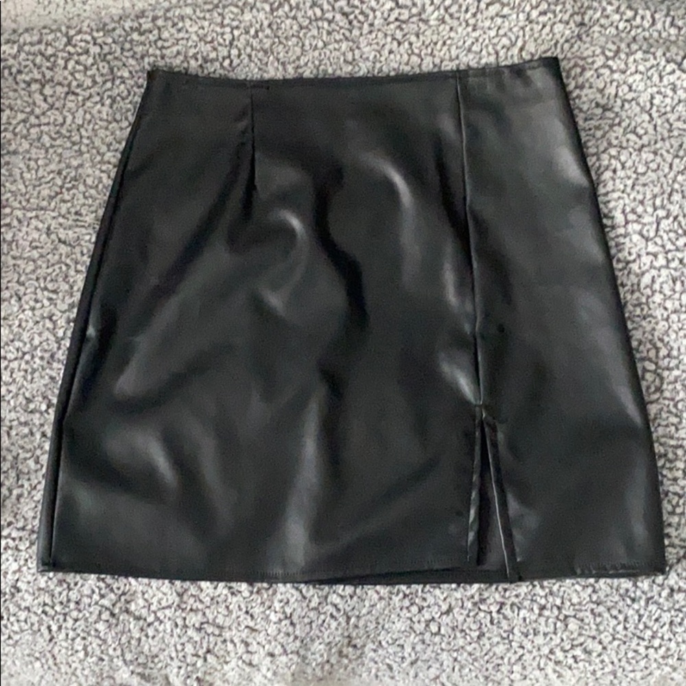 Leather Mini Skirt